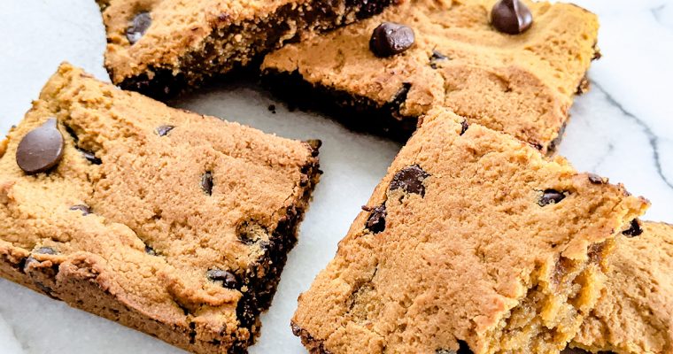 Sweet Potato & Chocolate Chip Blondies (Paleo & Top 8 Free)