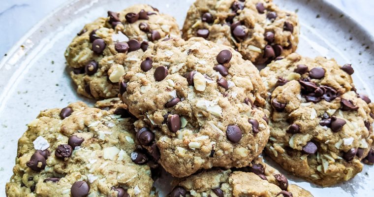 Paleo “Oatmeal” Chocolate Chip Cookies (Top 8 Free & Coconut-Free)