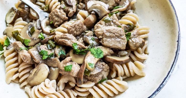 Easy Paleo Beef Stroganoff (AIP & low-FODMAP)