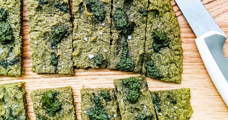 Gluten-Free Pesto Flatbread (AIP & Yeast-Free)