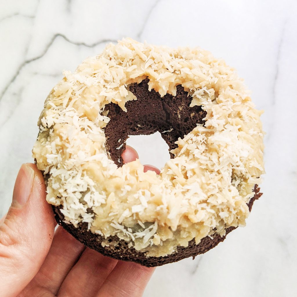 AIP German Chocolate Cake Donuts (Top 8 Free)