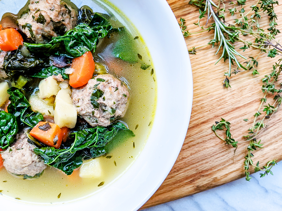 Parsnip & Tuscan Kale Winter Soup (AIP, Paleo)