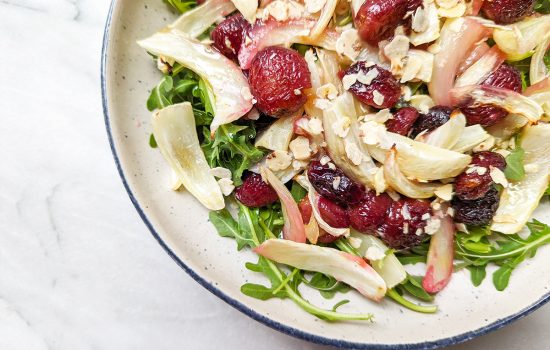 Warm Roasted Grape & Fennel Salad (AIP, Paleo)